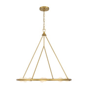 Terrell 8 Light 29.5" LED Chandelier in Luxe Gold