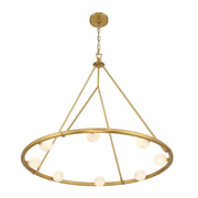 Terrell 8 Light 29.5" LED Chandelier in Luxe Gold