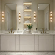 Terrell 4 Light 24" LED Bathroom Vanity in Luxe Gold in a room setting
