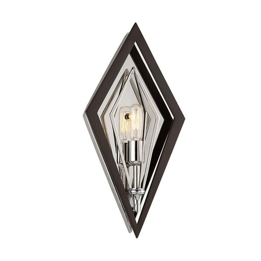 Javelin 1-Light Wall Sconce in Bronze & Polished Stainless - Lamps Expo