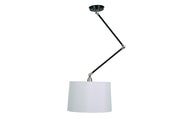 Uptown Adjustable Pendant in Black/Satin Nickel