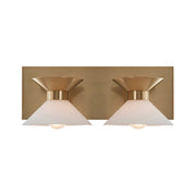 Ringsted 2-Light 14.13" Vanity Light in Brushed Brass