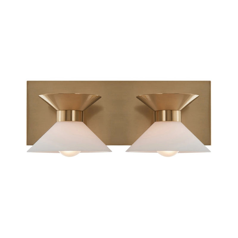 Ringsted 2-Light 14.13" Vanity Light in Brushed Brass