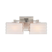 Sardinia 2-Light 17.5" Vanity Light in Brushed Nickel