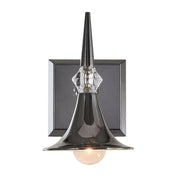 Tromba 9" Wall Sconce in Black Chrome