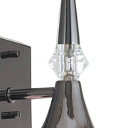 Tromba 9" Wall Sconce in Black Chrome