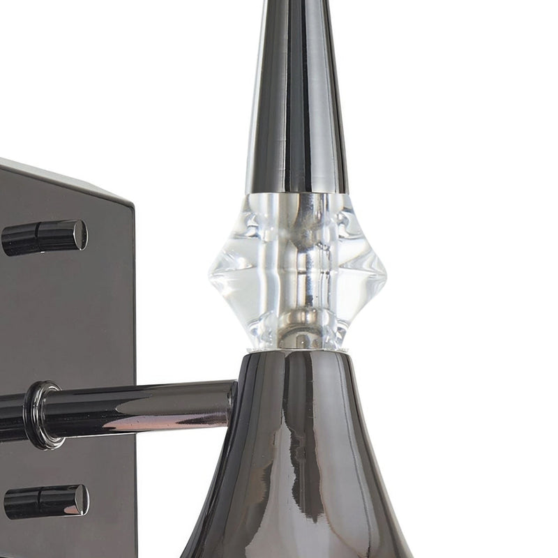 Tromba 9" Wall Sconce in Black Chrome