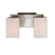 Capri 2-Light 12.4" Vanity Light in Brushed Nickel