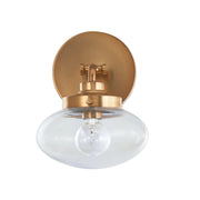 Harrow 7.3" Wall Sconce in Aged Brass