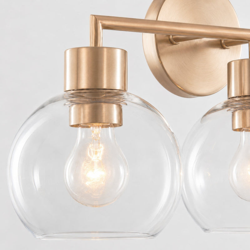 Cortona 3-Light 22" Vanity Light in Brushed Brass