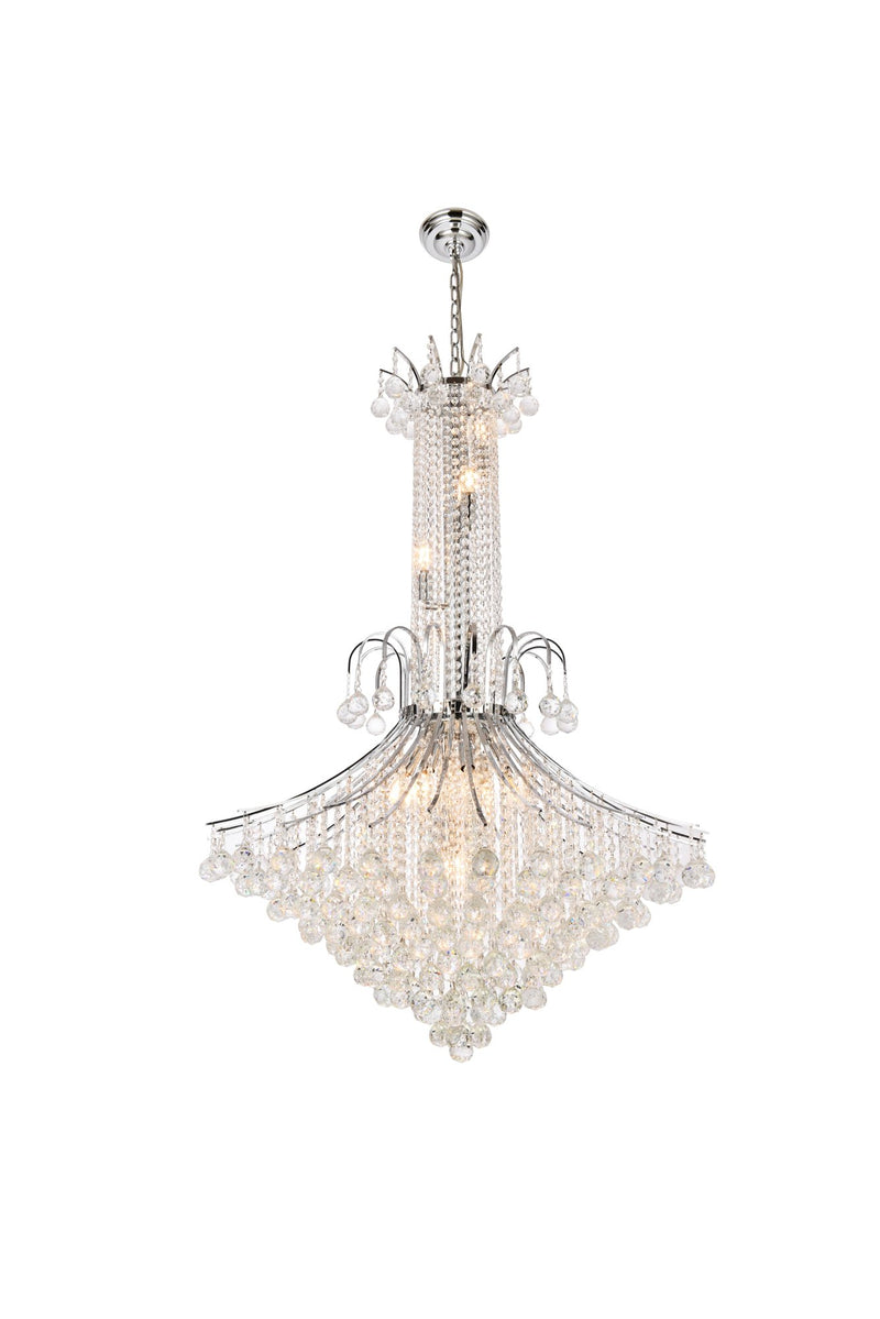 Toureg 35" 16-Light Chandelier in Chrome