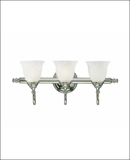 Brunswick 3-Light Bath Vanity Light in Chrome