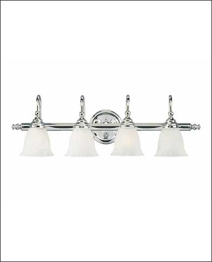 Brunswick 4-Light Bath Vanity Light in Chrome