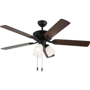 Linden 52" 3-Light Ceiling Fan in Midnight Black