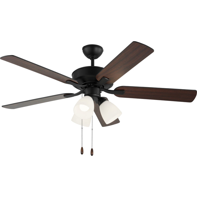 Linden 52" 3-Light Ceiling Fan in Midnight Black