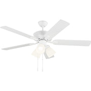 Linden 52" 3-Light Ceiling Fan in Matte White