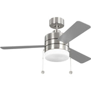 Syrus 44" Ceiling Fan in Brushed Steel