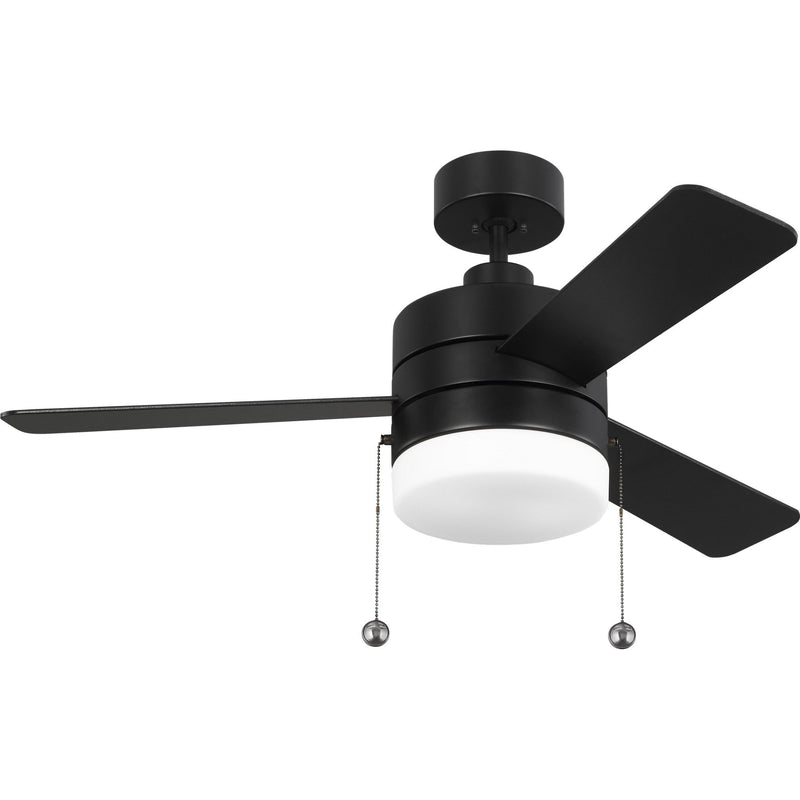 Syrus 44" Ceiling Fan in Midnight Black