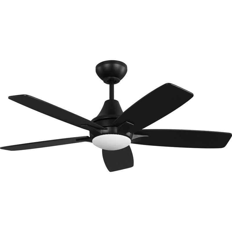 Lowden 44" LED Ceiling Fan in Midnight Black