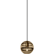 Sedona Medium Pendant in Transparent Smoke Aged Brass