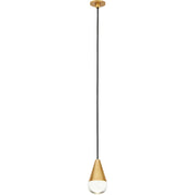 Cupola Port Alone Pendant in Natural Brass