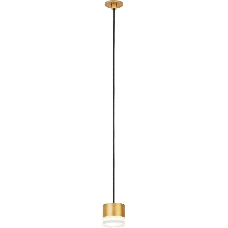 Gable Port Alone Pendant in Natural Brass