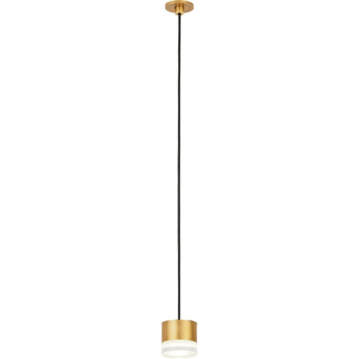 Gable Port Alone Pendant in Natural Brass