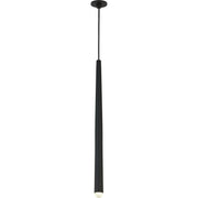 Pylon 1-Light Port Alone Pendant in Nightshade Black
