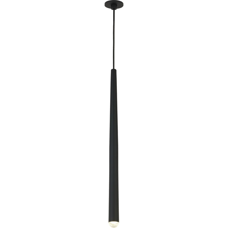 Pylon 1-Light Port Alone Pendant in Nightshade Black