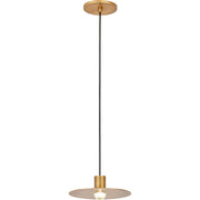 Eaves Pendant in Natural Brass