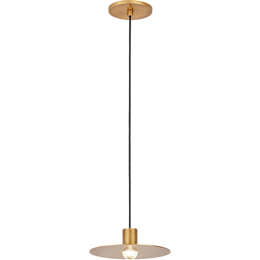 Eaves Pendant in Natural Brass