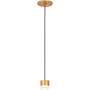 Gable Pendant in Natural Brass