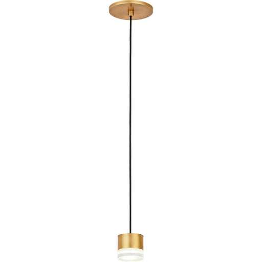 Gable Pendant in Natural Brass