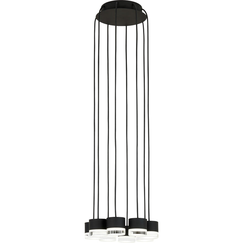 Gable 8-Light Pendant in Nightshade Black