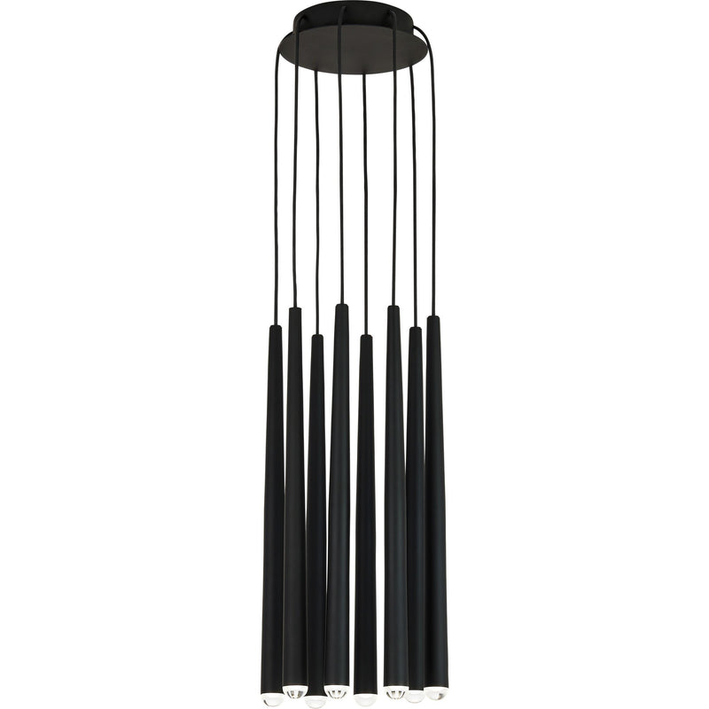 Pylon 8-Light Pendant in Nightshade Black
