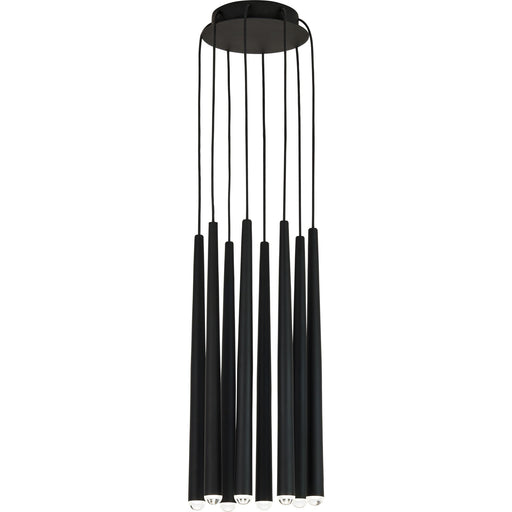 Pylon 8-Light Pendant in Nightshade Black