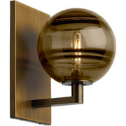 Sedona Wall Sconce in Transparent Smoke Aged Brass