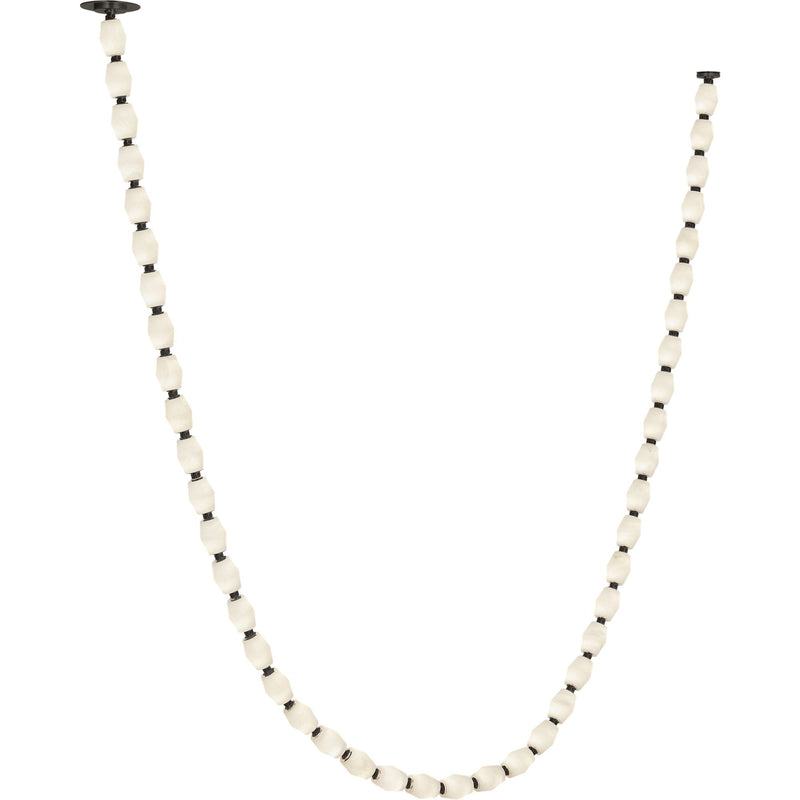 Collier Alabaster 132 Pendant in Bronze with Alabaster Glass