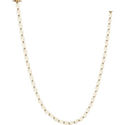 Collier Alabaster 132 Pendant in Hand-Rubbed Antique Brass with Alabaster Glass