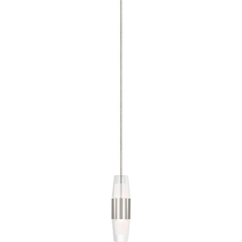 Lassell Short Mini Monopoint Pendant in Monopoint Polished Nickel
