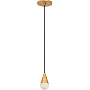 Cupola Alabaster Pendant in 1 Light Pendant Hand Rubbed Antique Brass