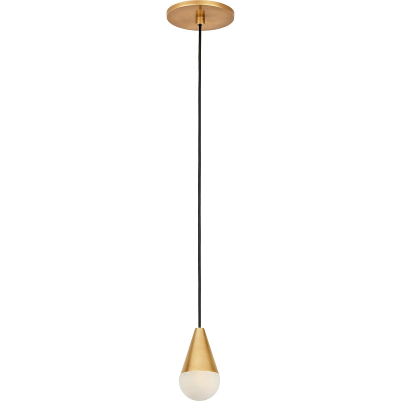 Cupola Alabaster Pendant in 1 Light Pendant Hand Rubbed Antique Brass