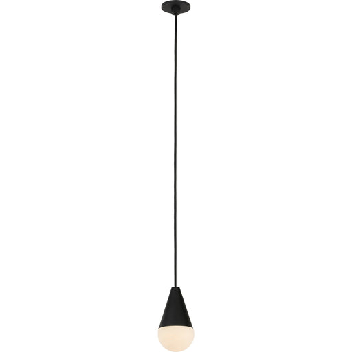 Cupola Alabaster Port Alone Pendant in Port Alone Pendant Nightshade Black
