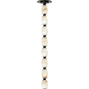 Collier Alabaster 24 Pendant in Bronze with Alabaster Glass