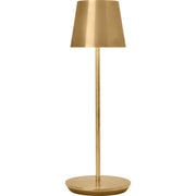 Nevis Accent Rechargeable Table Lamp in Natural Brass