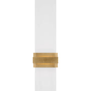 Flyta Medium Wall Sconce in Clear Natural Brass