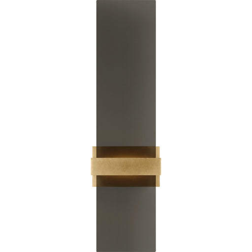 Flyta Medium Wall Sconce in Transparent Smoke Natural Brass