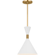 Bodhi 10" Pendant in Burnished Brass