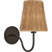 Lyndsie Small Cordless Wall Sconce in Aged Iron