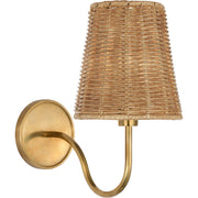 Lyndsie Small Cordless Wall Sconce in Hand-Rubbed Antique Brass
